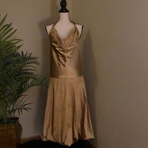 Gold dress by Newport News